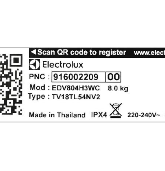 Máy sấy thông hơi Electrolux UltimateCare 8 kg EDV804H3WC