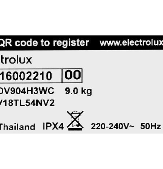 Máy sấy thông hơi Electrolux UltimateCare 9 kg EDV904H3WC