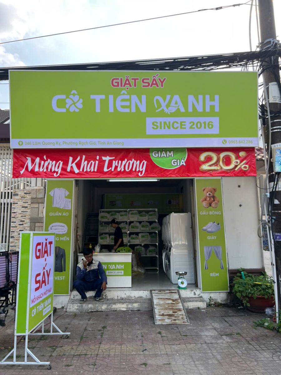 nhượng quyền giặt sấy - khai trương chi nhánh mới