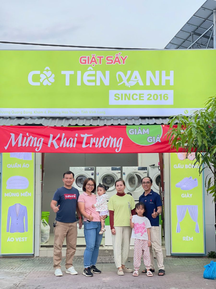 nhượng quyền giặt sấy Cô Tiên Xanh - Vĩnh Long