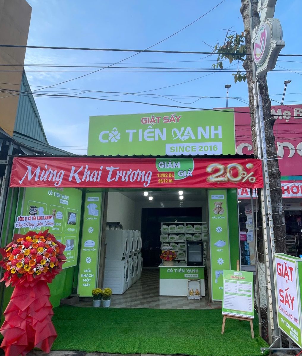 nhượng quyền giặt sấy
