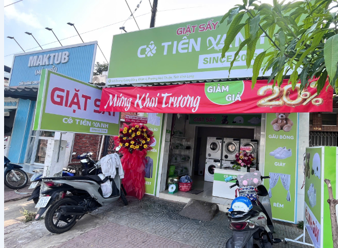 nhượng quyền giặt sáy - chi nhánh Trà Vinh